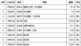 水泥上市企業(yè)高管薪資排行榜出爐！