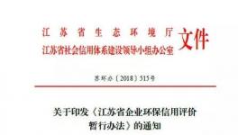 2019年江蘇實(shí)行“企業(yè)環(huán)?！瘪{照
