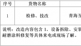 青?；ブ饒A水泥有限公司檢修、技改招標(biāo)公告