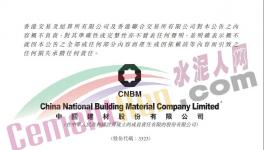 重磅！中國建材集團(tuán)進(jìn)行內(nèi)部資源整合！
