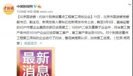 國資委令！復工滯后企業(yè)被約談！