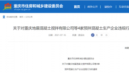 這兒4家預(yù)拌混凝土企業(yè)違反工程建設(shè)！