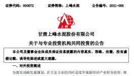 上峰水泥在集成電路領(lǐng)域投資2億元！