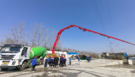 南京中聯(lián)混凝土超高強混凝土生產泵送澆筑試驗成功！
