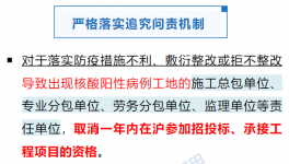 ?住建委：工地出現(xiàn)5人及以上核酸陽性的，取消投標(biāo)資格！